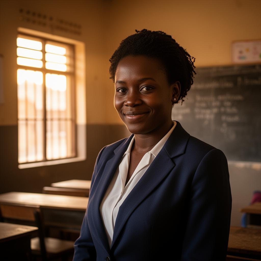 A teacher in her classroom